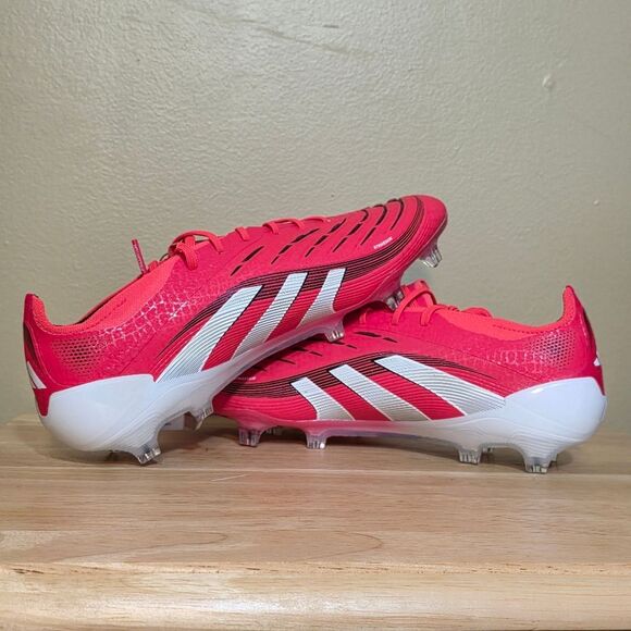 Adidas Predator Elite FG Soccer Cleats Red Pure Victory Pack ID3882 Men's 9.5 - Picture 4 of 7